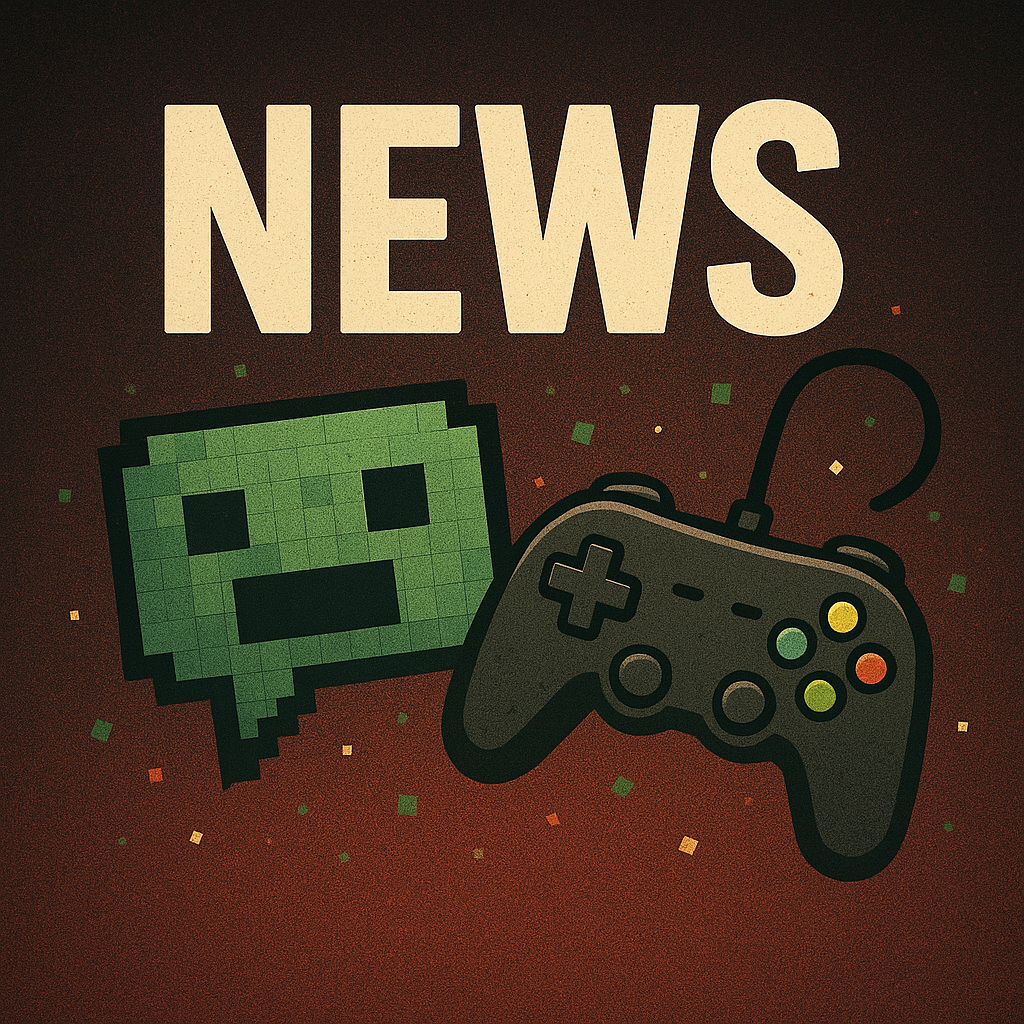 Chaotic neon collage of newspapers, magazines, and speech bubbles around glowing text ‘NEWS’ — cover image for Extra Life Crisis gaming news category.